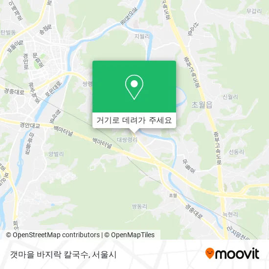 갯마을 바지락 칼국수 지도