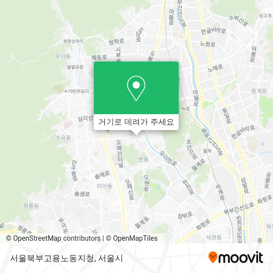 서울북부고용노동지청 지도