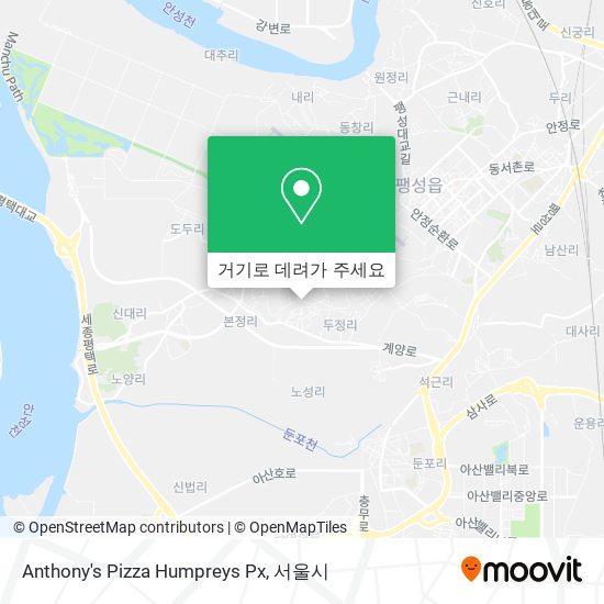 Anthony's Pizza Humpreys Px 지도