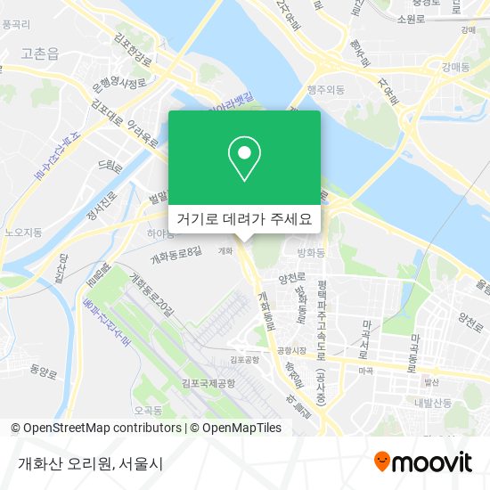 개화산 오리원 지도