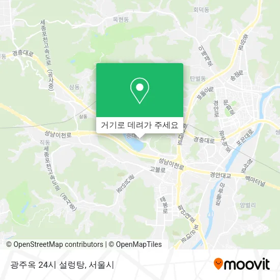 광주옥 24시 설렁탕 지도