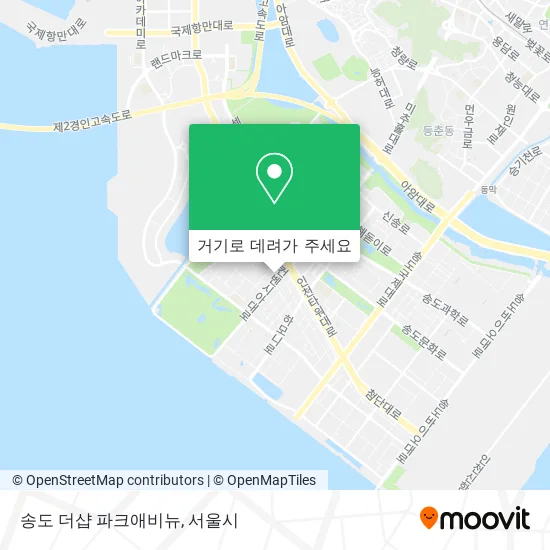 송도 더샵 파크애비뉴 지도