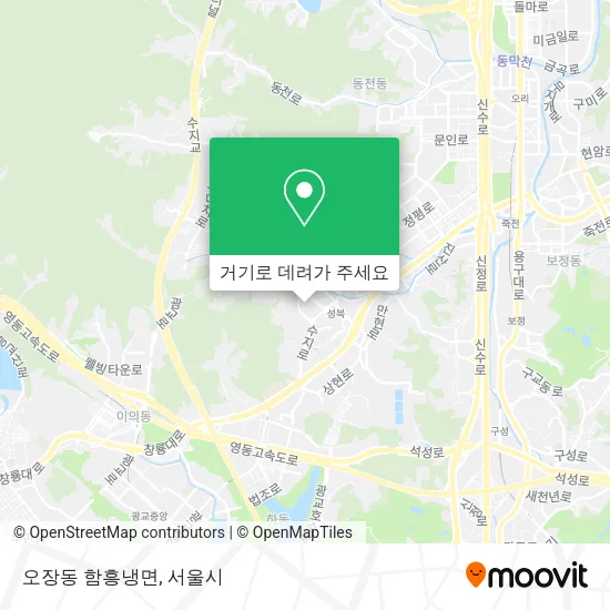 오장동 함흥냉면 지도