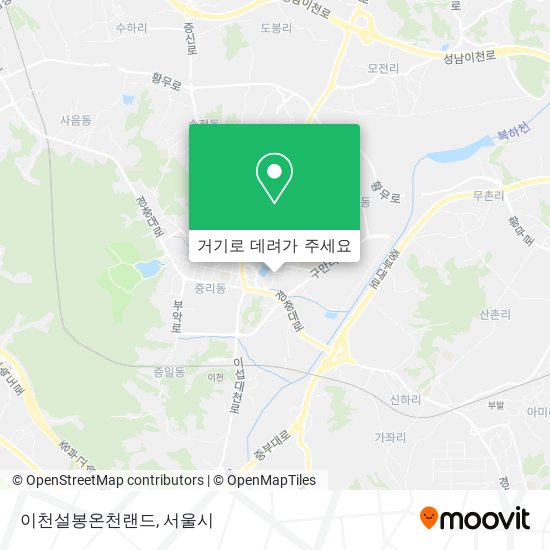 이천설봉온천랜드 지도