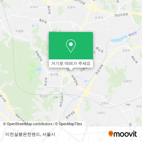 이천설봉온천랜드 지도