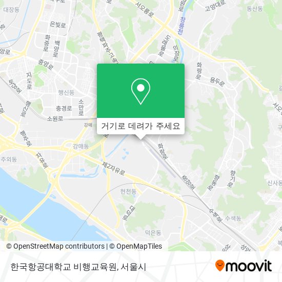 한국항공대학교 비행교육원 지도