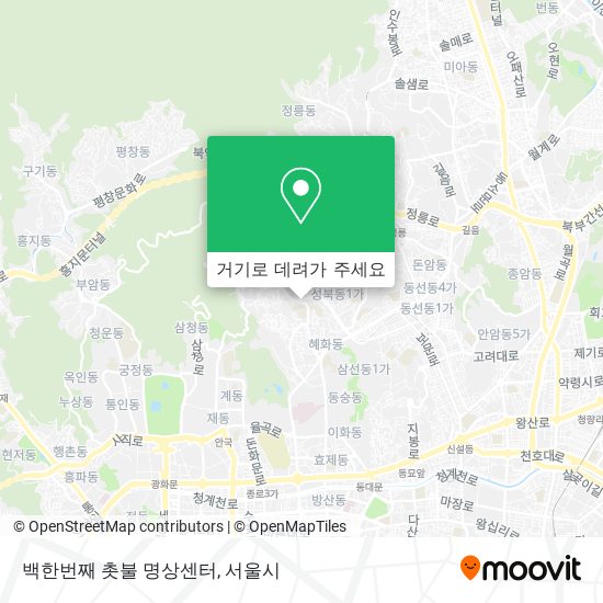 백한번째 촛불 명상센터 지도