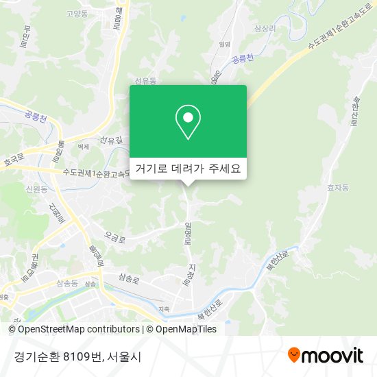 경기순환 8109번 지도