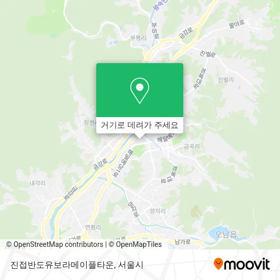 진접반도유보라메이플타운 지도