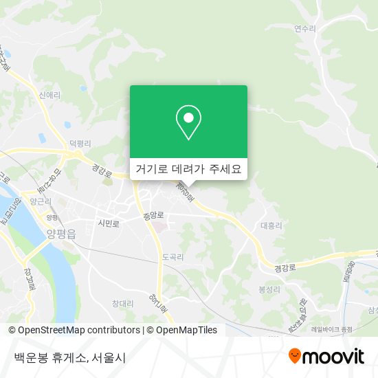 백운봉 휴게소 지도