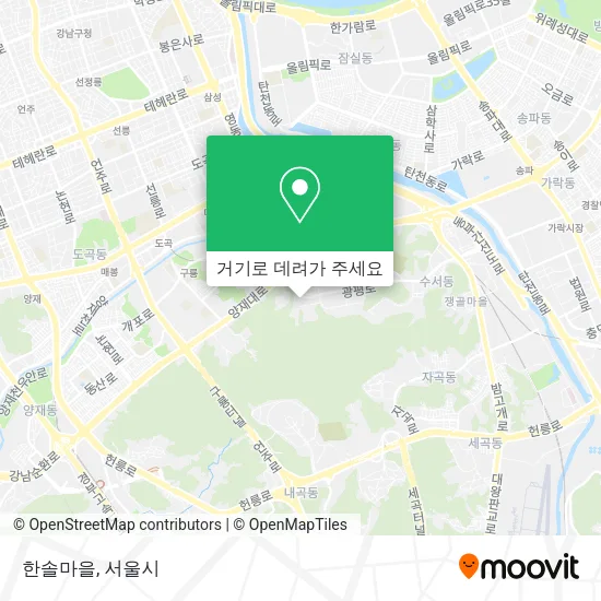 한솔마을 지도