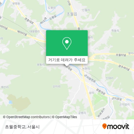 초월중학교 지도