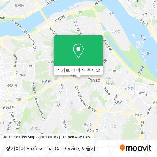 장가이버 Professional Car Service 지도