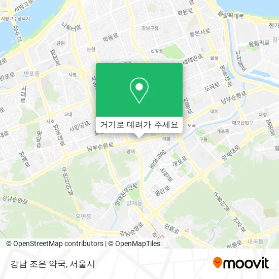 강남 조은 약국 지도