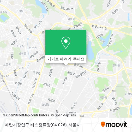 매탄시장입구 버스정류장(04-026) 지도