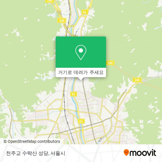 천주교 수락산 성당 지도