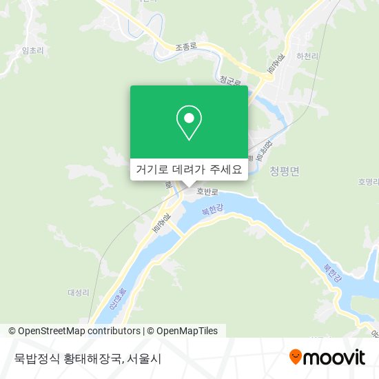 묵밥정식 황태해장국 지도