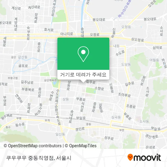 쿠우쿠우 중동직영점 지도