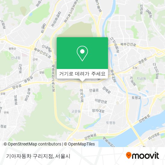 기아자동차 구리지점 지도