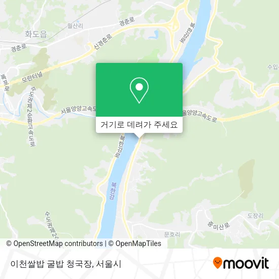 이천쌀밥 굴밥 청국장 지도