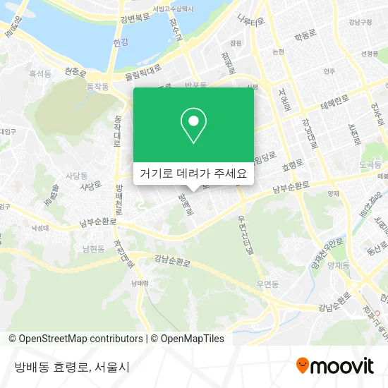 방배동 효령로 지도