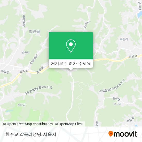 천주교 갈곡리성당 지도