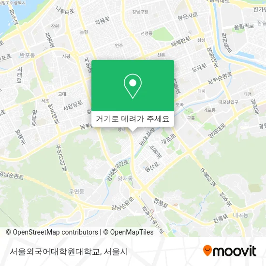 서울외국어대학원대학교 지도
