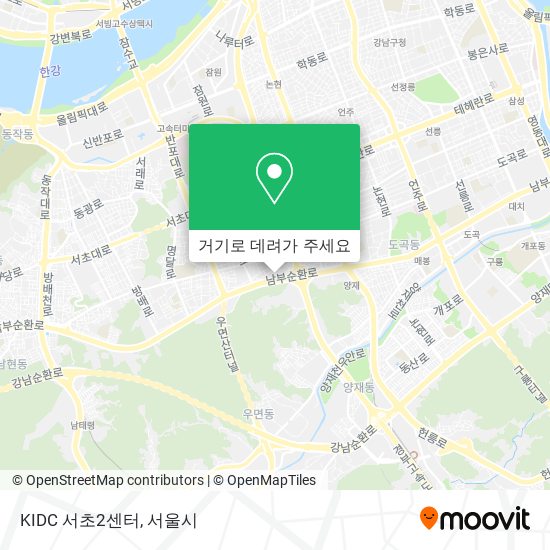 KIDC 서초2센터 지도