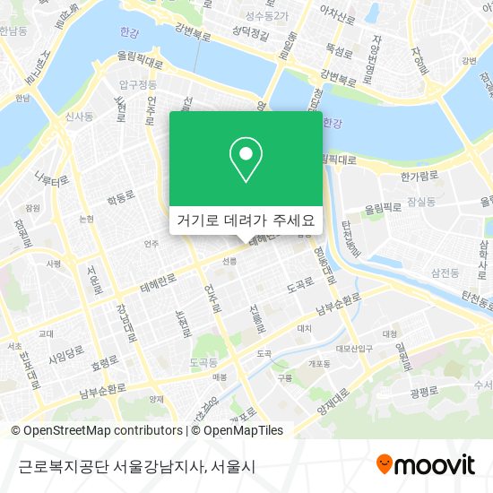 근로복지공단 서울강남지사 지도