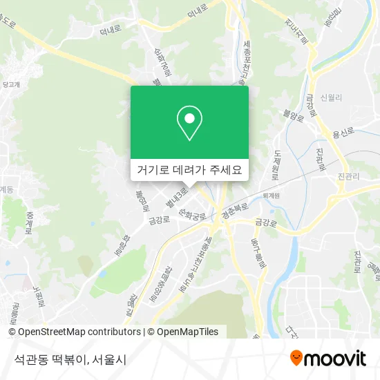 석관동 떡볶이 지도
