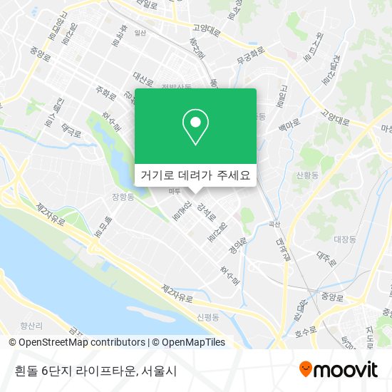 흰돌 6단지 라이프타운 지도