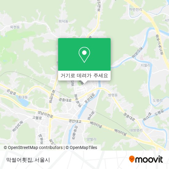 막썰어횟집 지도