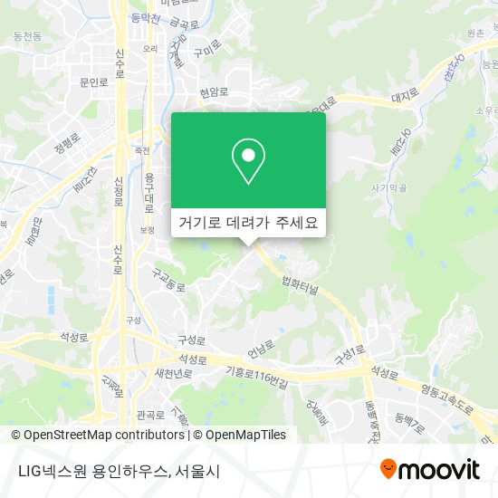 LIG넥스원 용인하우스 지도