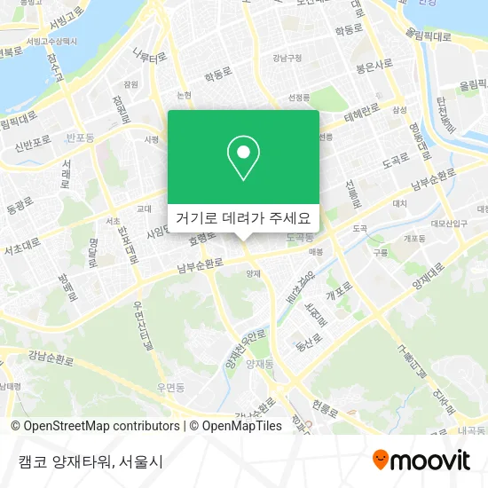 캠코 양재타워 지도