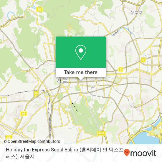 Holiday Inn Express Seoul Euljiro (홀리데이 인 익스프레스) 지도