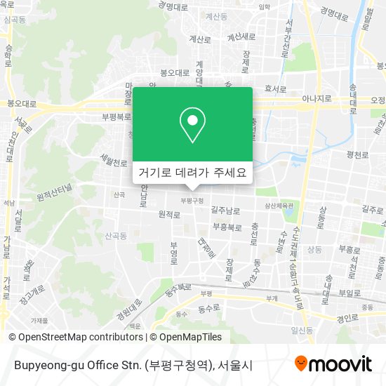 Bupyeong-gu Office Stn. (부평구청역) 지도