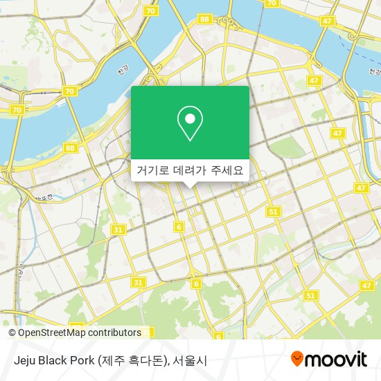 Jeju Black Pork (제주 흑다돈) 지도