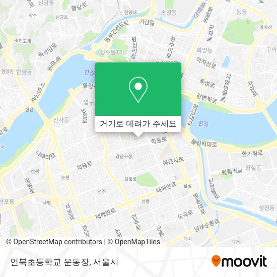 언북초등학교 운동장 지도