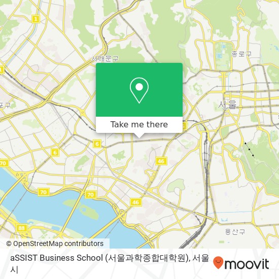 aSSIST Business School (서울과학종합대학원) 지도