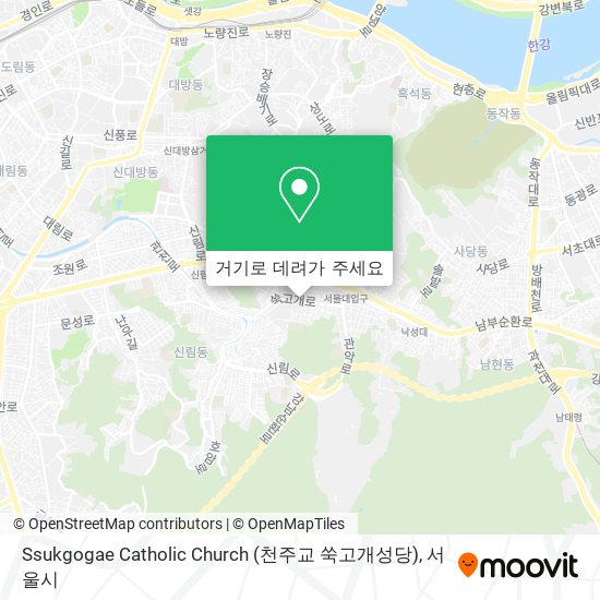 Ssukgogae Catholic Church (천주교 쑥고개성당) 지도