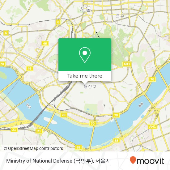 Ministry of National Defense (국방부) 지도