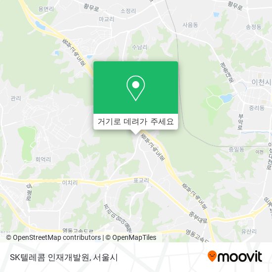 SK텔레콤 인재개발원 지도