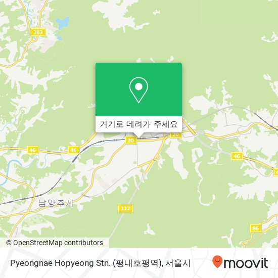 Pyeongnae Hopyeong Stn. (평내호평역) 지도