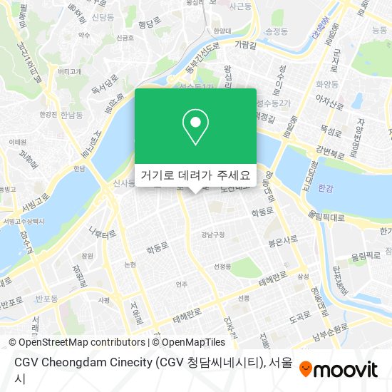 CGV Cheongdam Cinecity (CGV 청담씨네시티) 지도