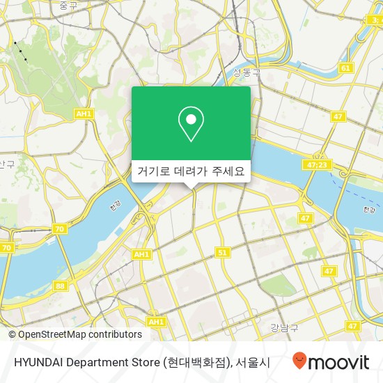 HYUNDAI Department Store (현대백화점) 지도