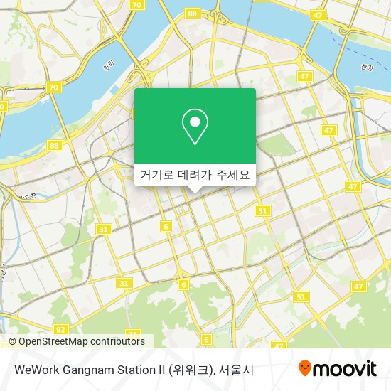 WeWork Gangnam Station II (위워크) 지도