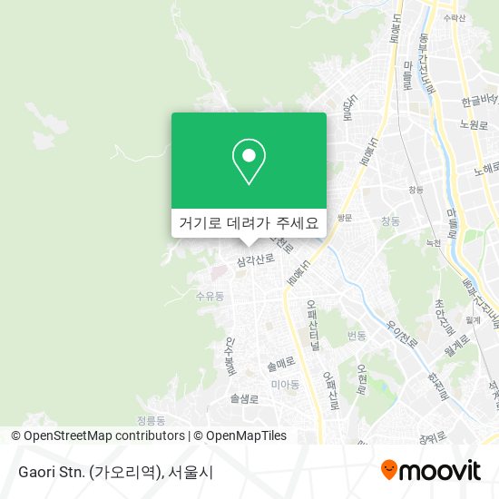 Gaori Stn. (가오리역) 지도