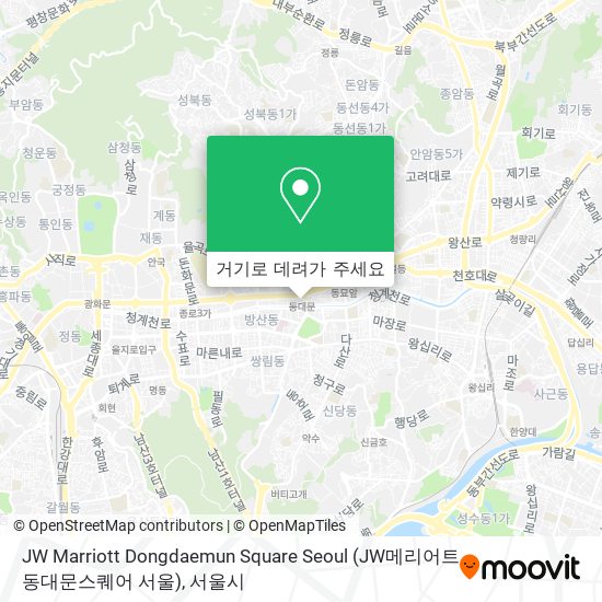JW Marriott Dongdaemun Square Seoul (JW메리어트 동대문스퀘어 서울) 지도