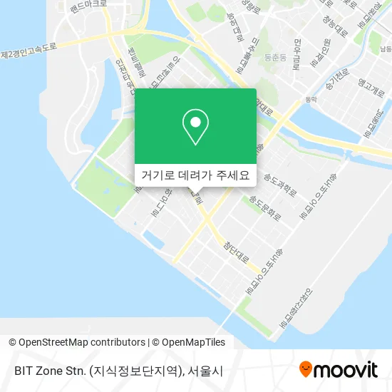 BIT Zone Stn. (지식정보단지역) 지도