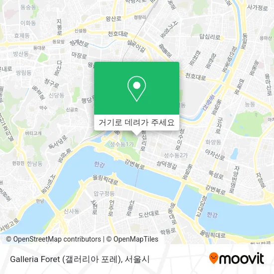 Galleria Foret (갤러리아 포레) 지도